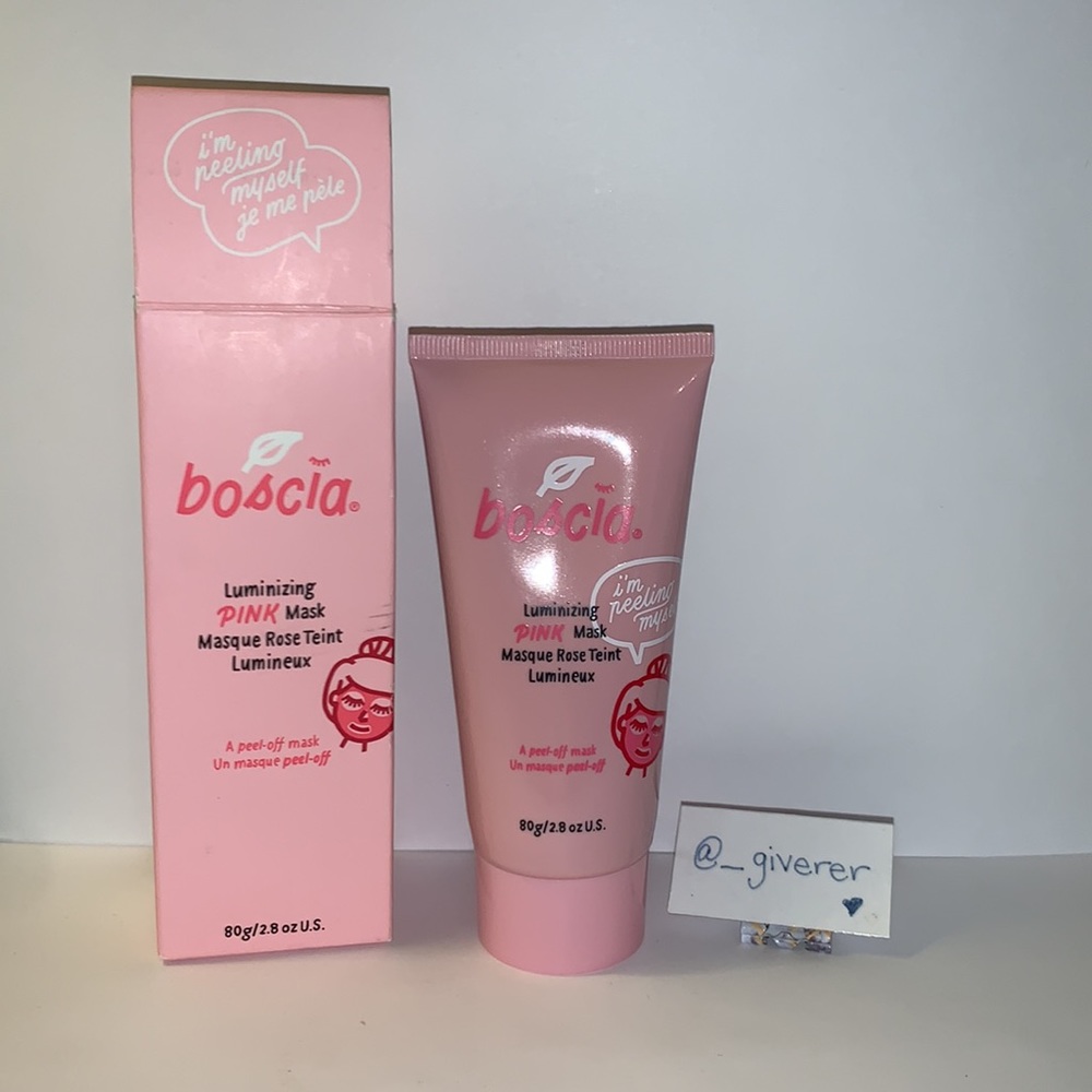 New Boscia Luminizing Pink Charcoal Peel Off Mask